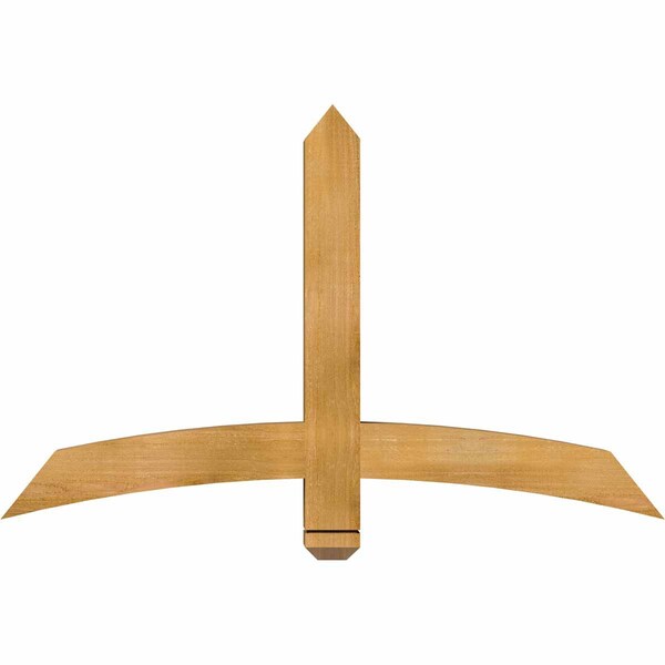 Ekena Millwork Bellingham Rough Sawn Timber Gable Bracket, Western Red Cedar, 48"W x 30"H x 4"D x 4"F, 15/12 Pitch GBW048X30X0404BEL00RWR - main